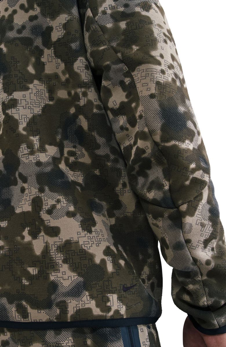 Nike Tech Hooded Fleece Windrunner Jacket, Alternate, color, Neutral Olive/ Black
