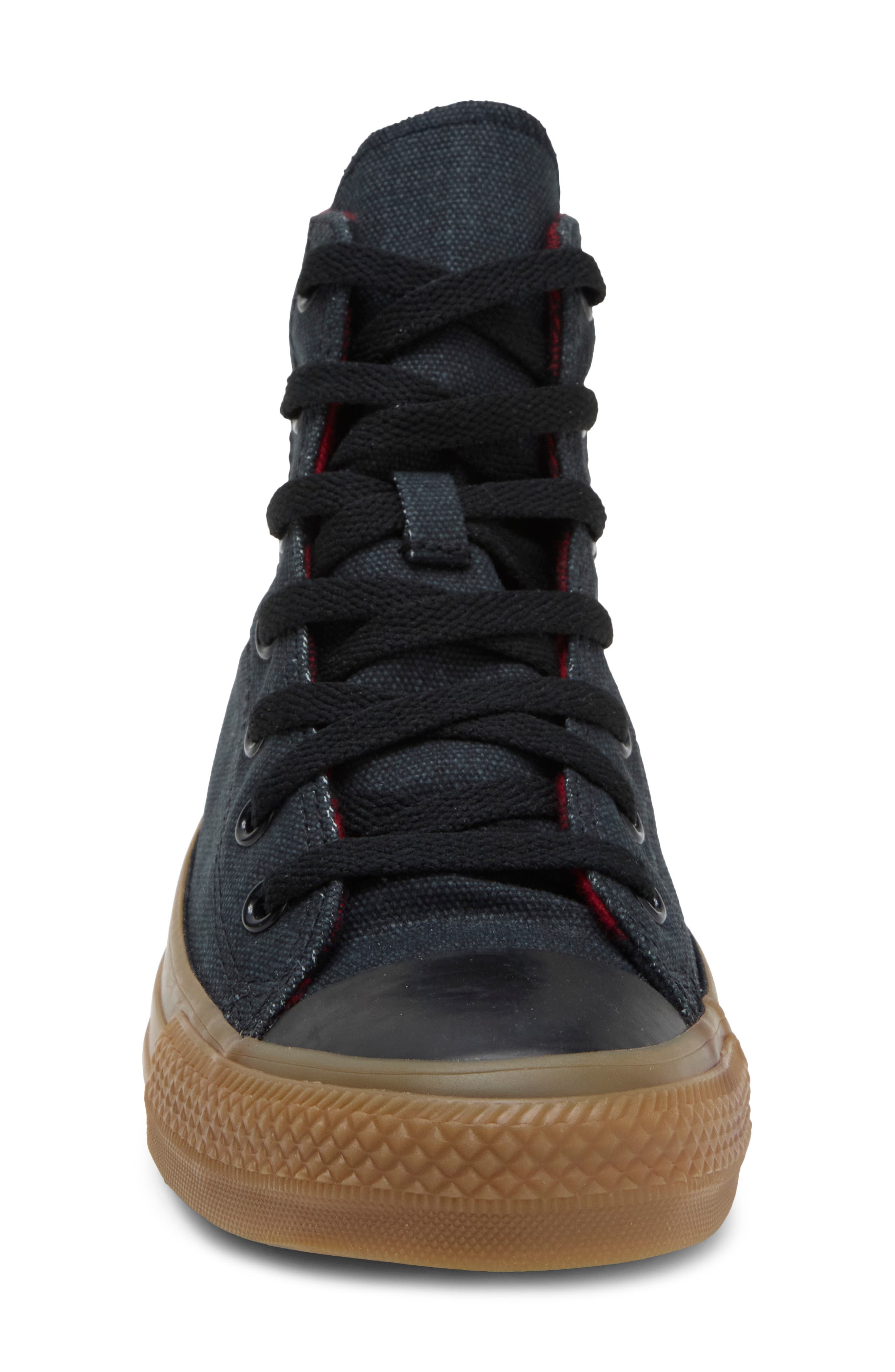 Kids' Chuck Taylor All Star High Top Sneaker, Alternate, color, BLACK/ DAYS AHEAD/ GUM