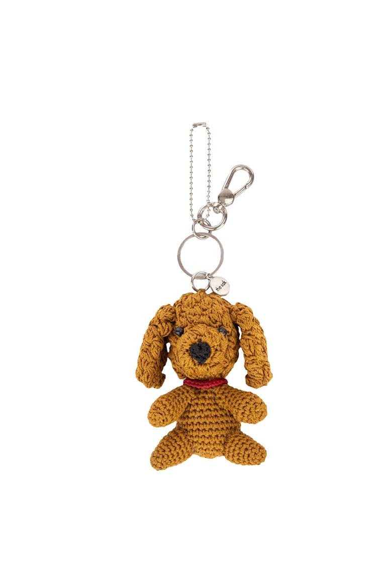 Yarnicharmz Hand Crochet Dangle - Dogs, Alternate, color, Golden Labradoodle