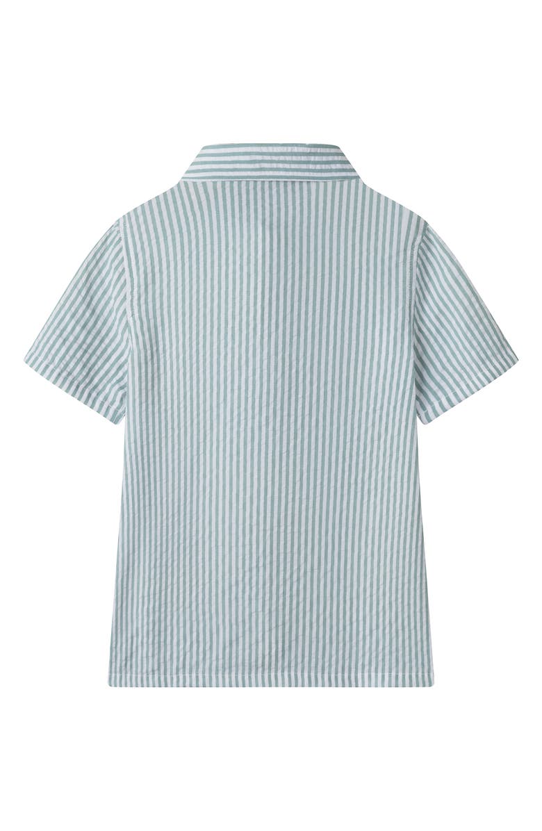 Andy & Evan Kids' Stripe Seersucker Button-Up Shirt & Shorts Set, Alternate, color, 