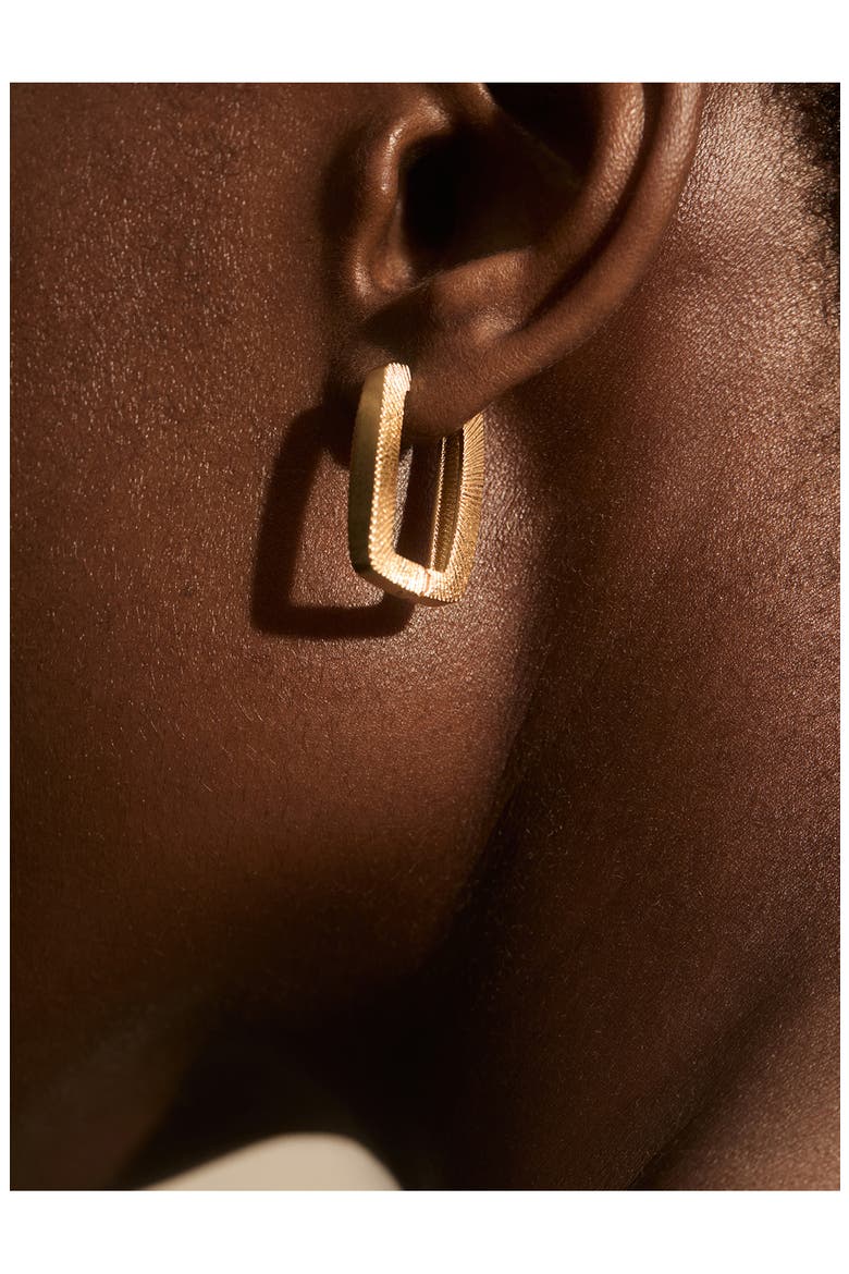 Grace Graphic Hoop Earrings, Alternate, color, GOLD TONE