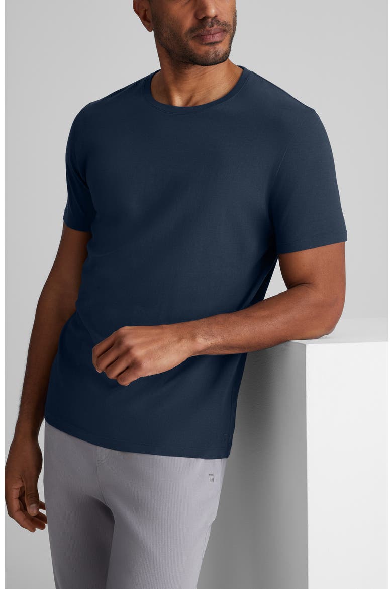 Second Skin Crewneck T-Shirt, Alternate, color, DRESS BLUES