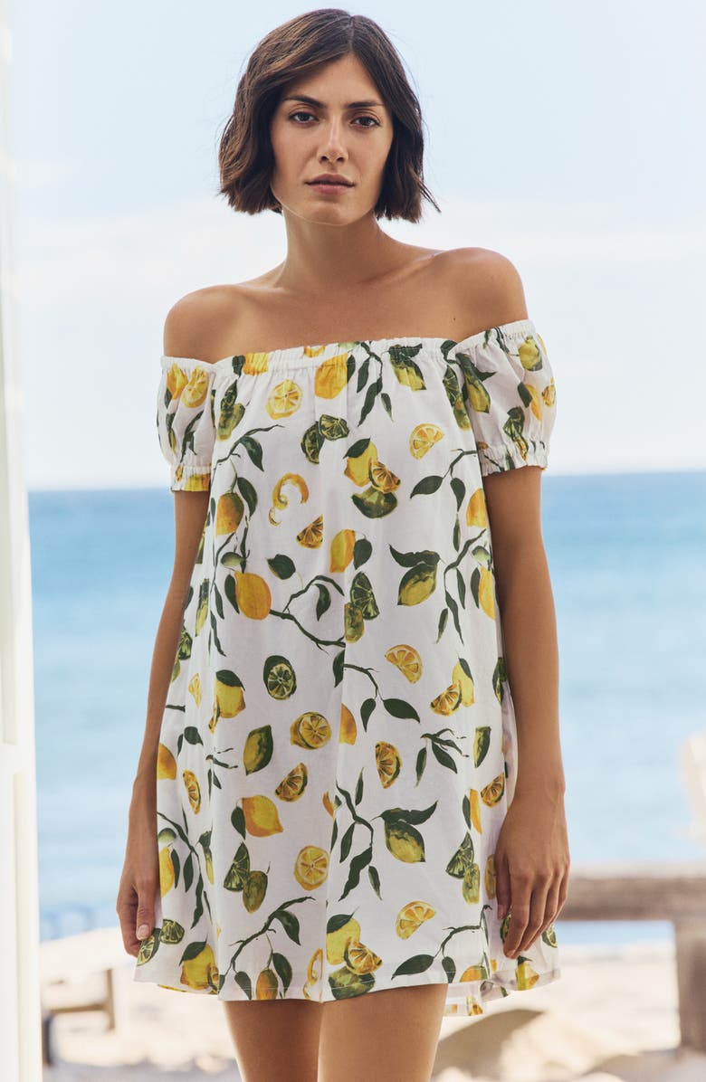 Hermoza Lina Cinched Mini Dress, Alternate, color, Slice Of Life