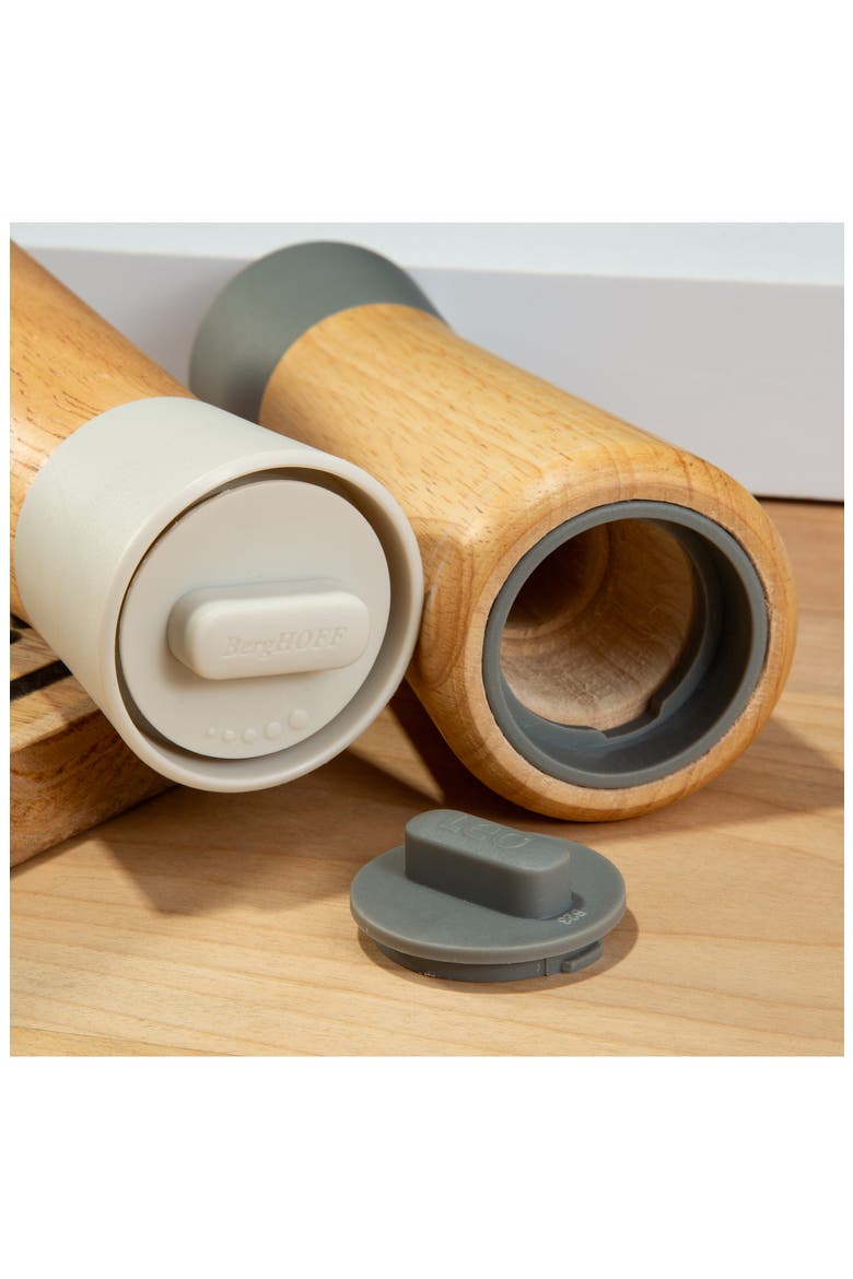 Leo Balance 2-Piece Rubberwood Spice Grinders, Alternate, color, MULTICOLOR