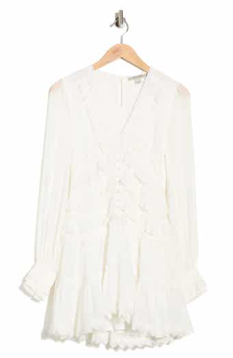 AllSaints Zaphia Long Sleeve Babydoll Minidress