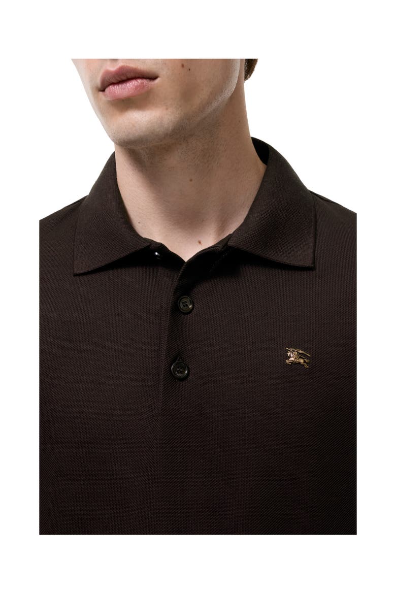 Metal Knight Cotton Polo Shirt, Alternate, color, Clove brown