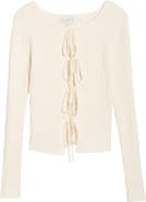 PacSun Margot Tie Front Rib Sweater