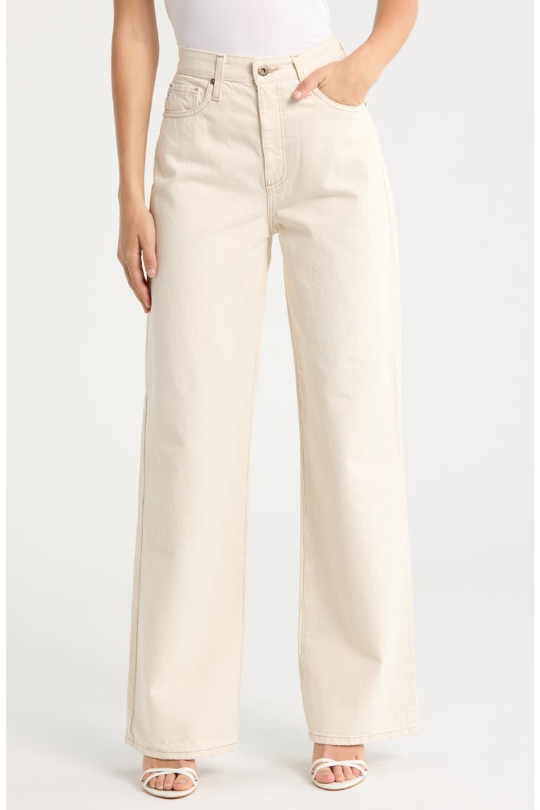Kora High Waist Wide Leg Jeans, Main, color, PALE OAK
