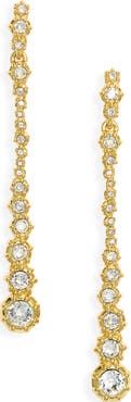 Alexis Bittar Punk Royale Crystal Linear Drop Earrings