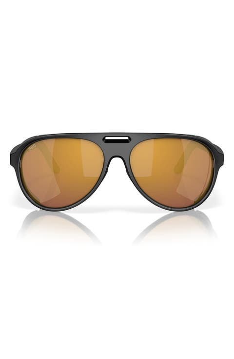 59mm Polarized Pilot Sunglasses