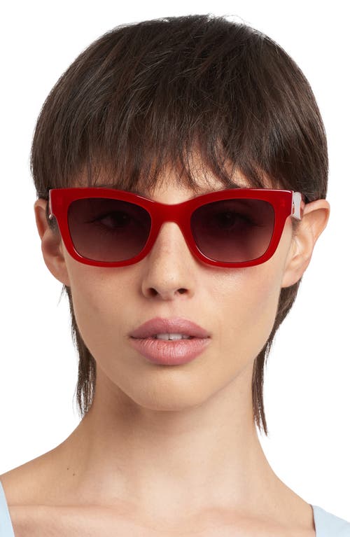 Kate Spade New York Aimee 50mm Cat Eye Sunglasses In Red