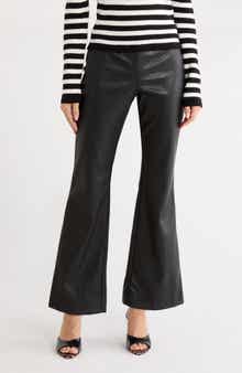Azria Faux Leather Flared Pants