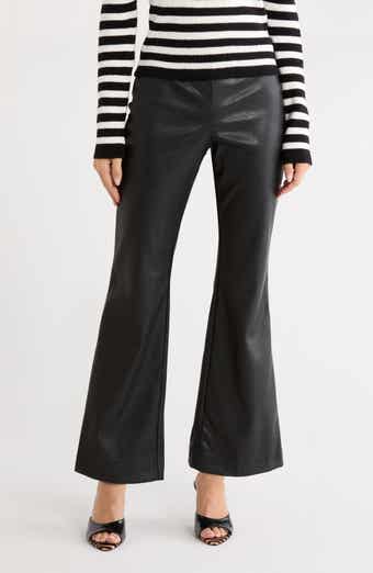 Azria Faux Leather Flared Pants
