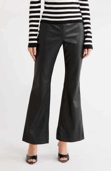 Azria Faux Leather Flared Pants