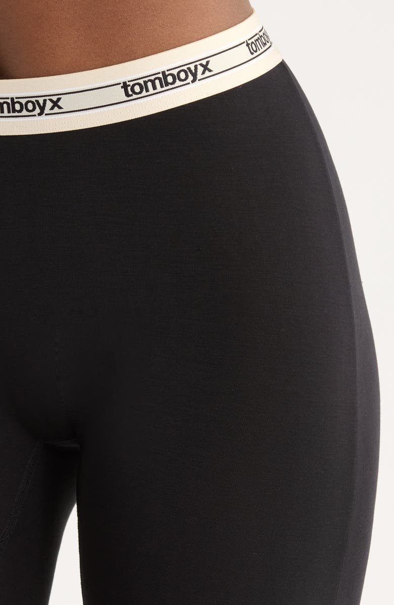TomboyX Stretch Modal 9-Inch Boxer Briefs, Alternate, color, Modal Retro Black