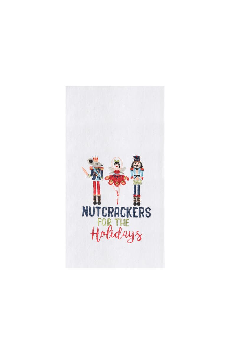 C&F Home Nutcrackers For The Holidays Flour Sack Kitchen Towel, Main, color, White