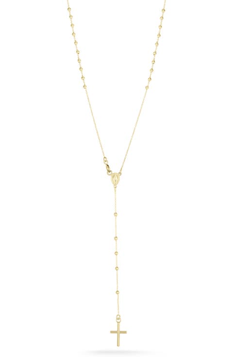 14k Gold Rosary Necklace