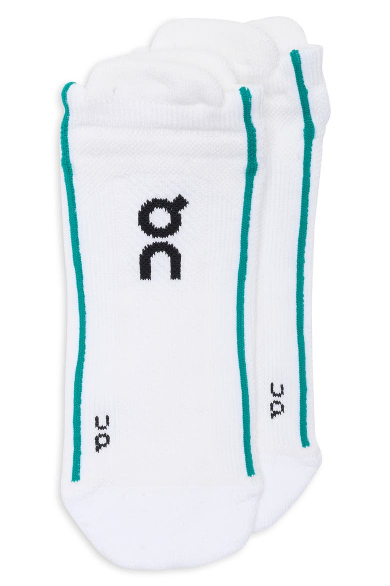Court Low Ankle Socks, Main, color, WHITE/ NEEM