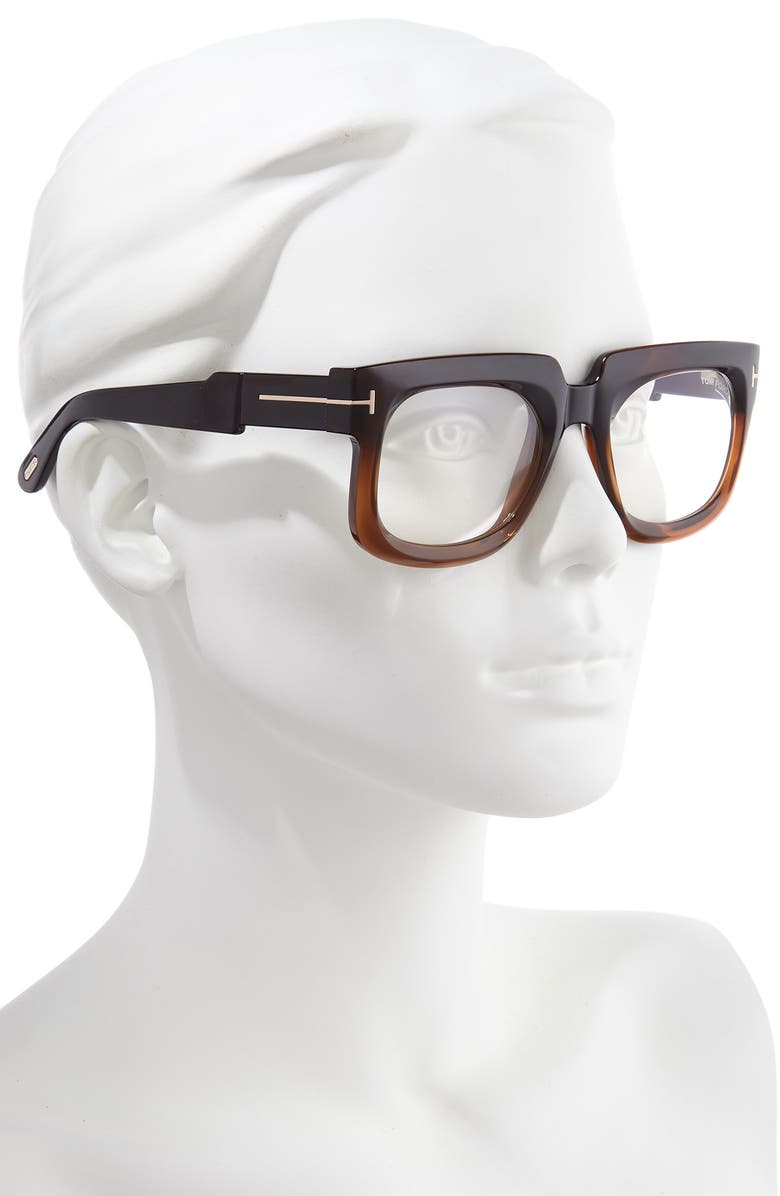 TOM FORD Christian 53mm Square Sunglasses, Alternate, color, 