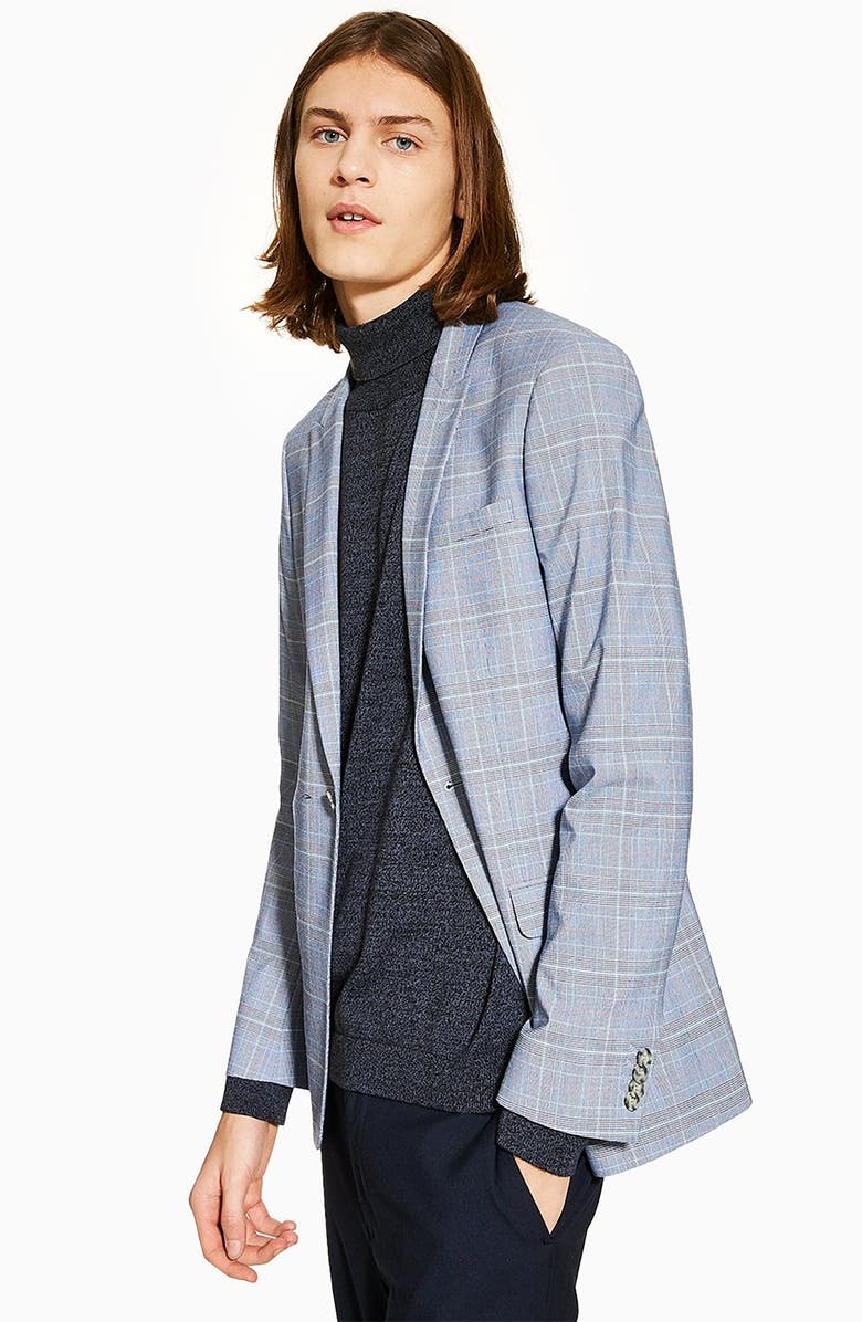 Topman Skinny Fit Suit Jacket, Alternate, color, 