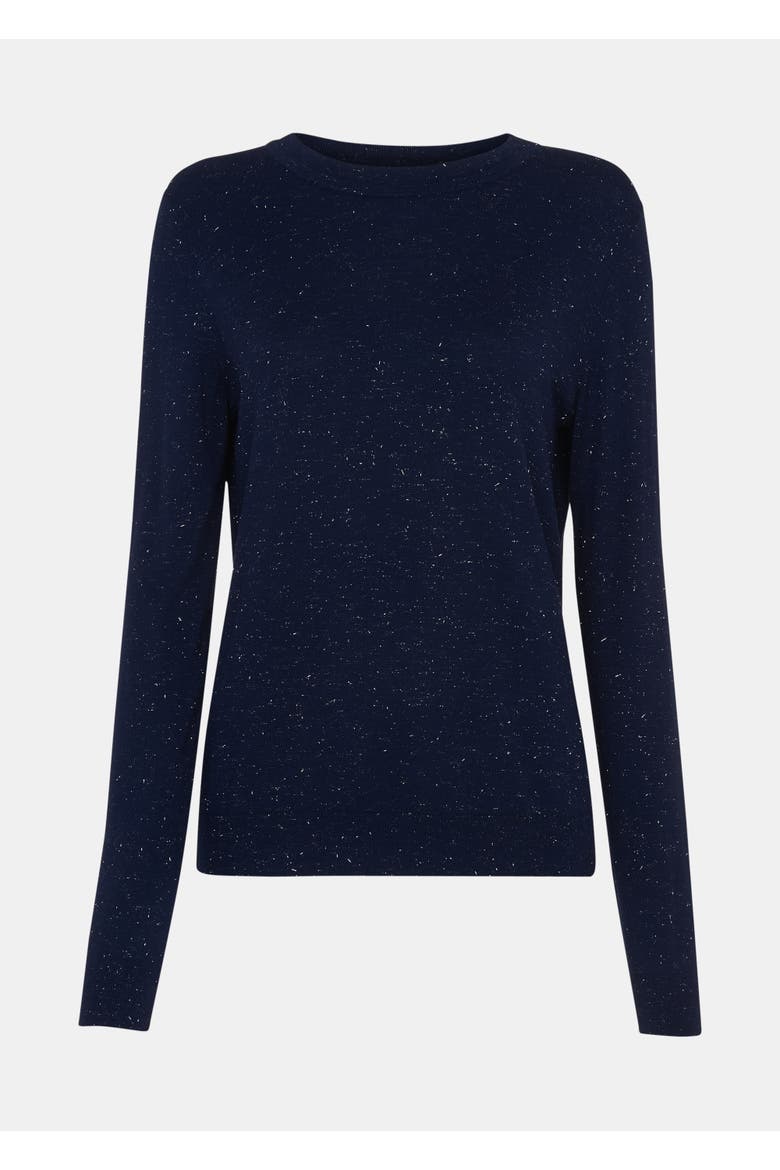 Annie Sparkle Knit Jumper, Alternate, color, Navy