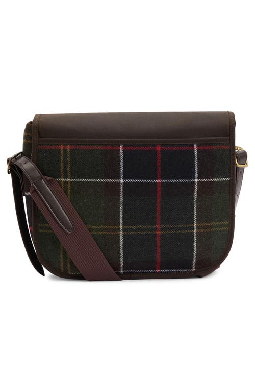 Barbour Cromarty Plaid & Leather Crossbody Bag In Multi