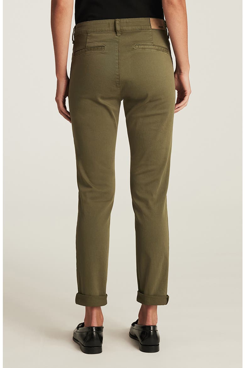 Kathleen Stretch Cotton Chinos, Alternate, color, DARK OLIVE CASUAL TW
