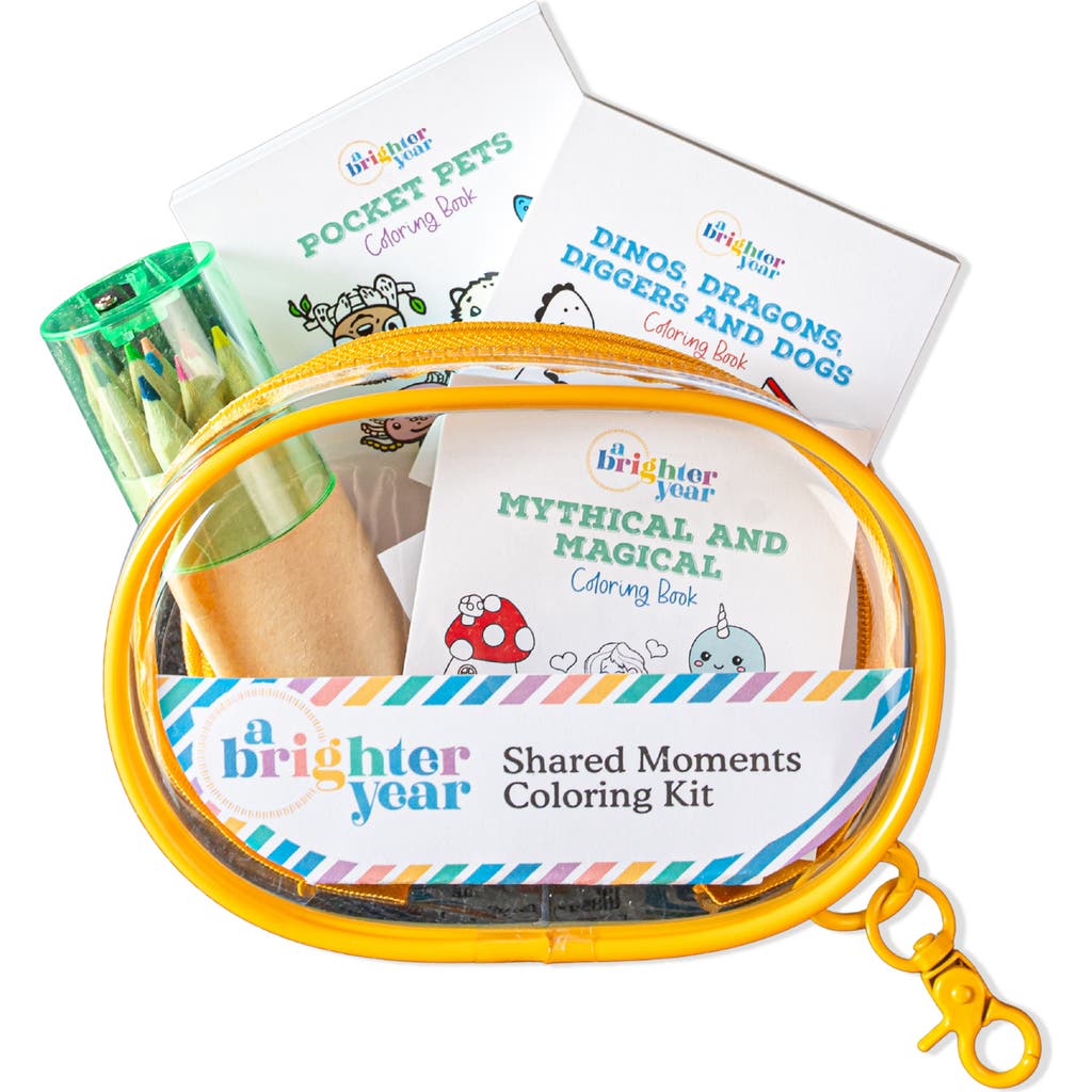 A Brighter Year Adult Coloring Kit with Keychain Clip in Multicolor  product