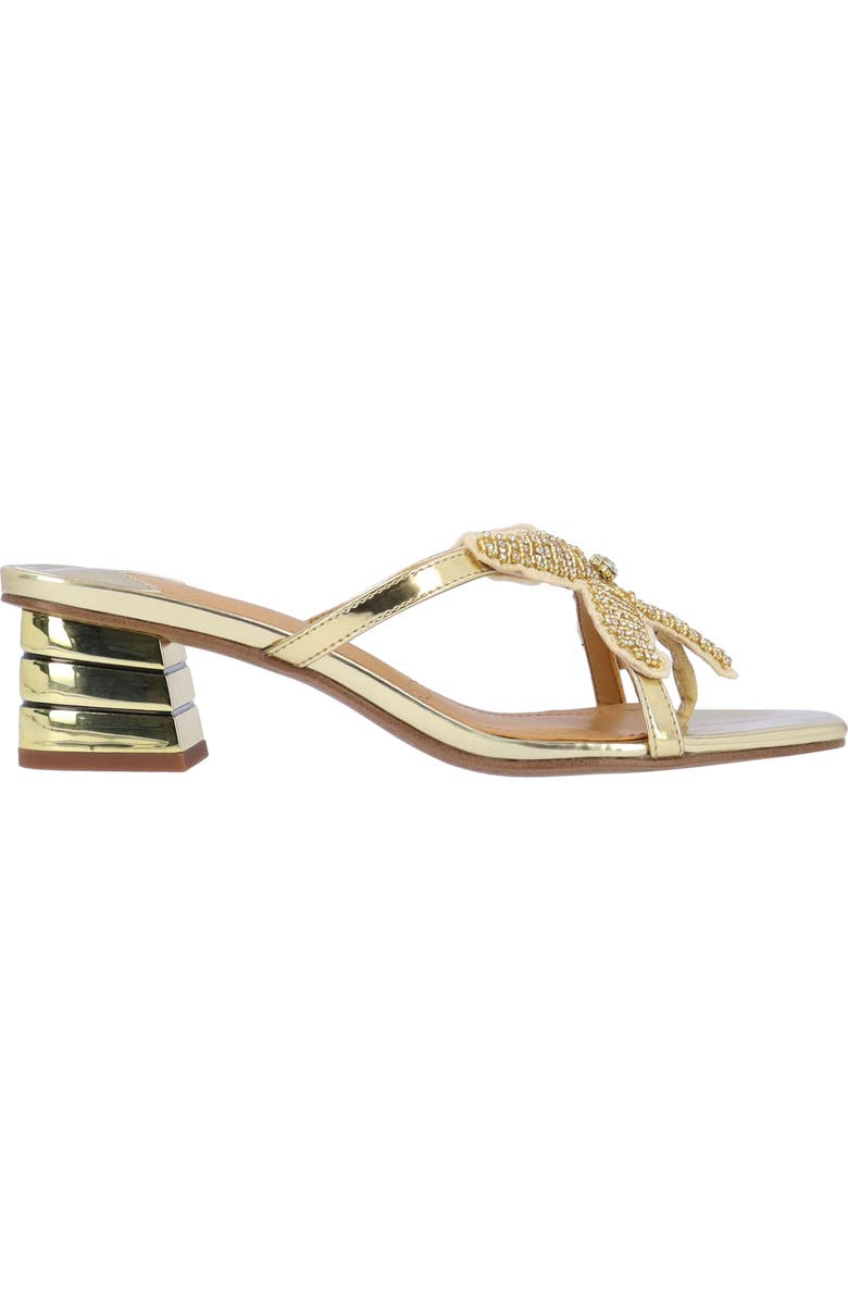J. Reneé Sunstar Appliqué Sandal, Alternate, color, Gold/ Natural
