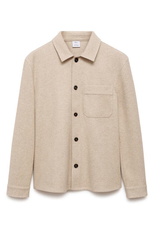 Mango Men's Regular-fit Button-down Shirt In Sand