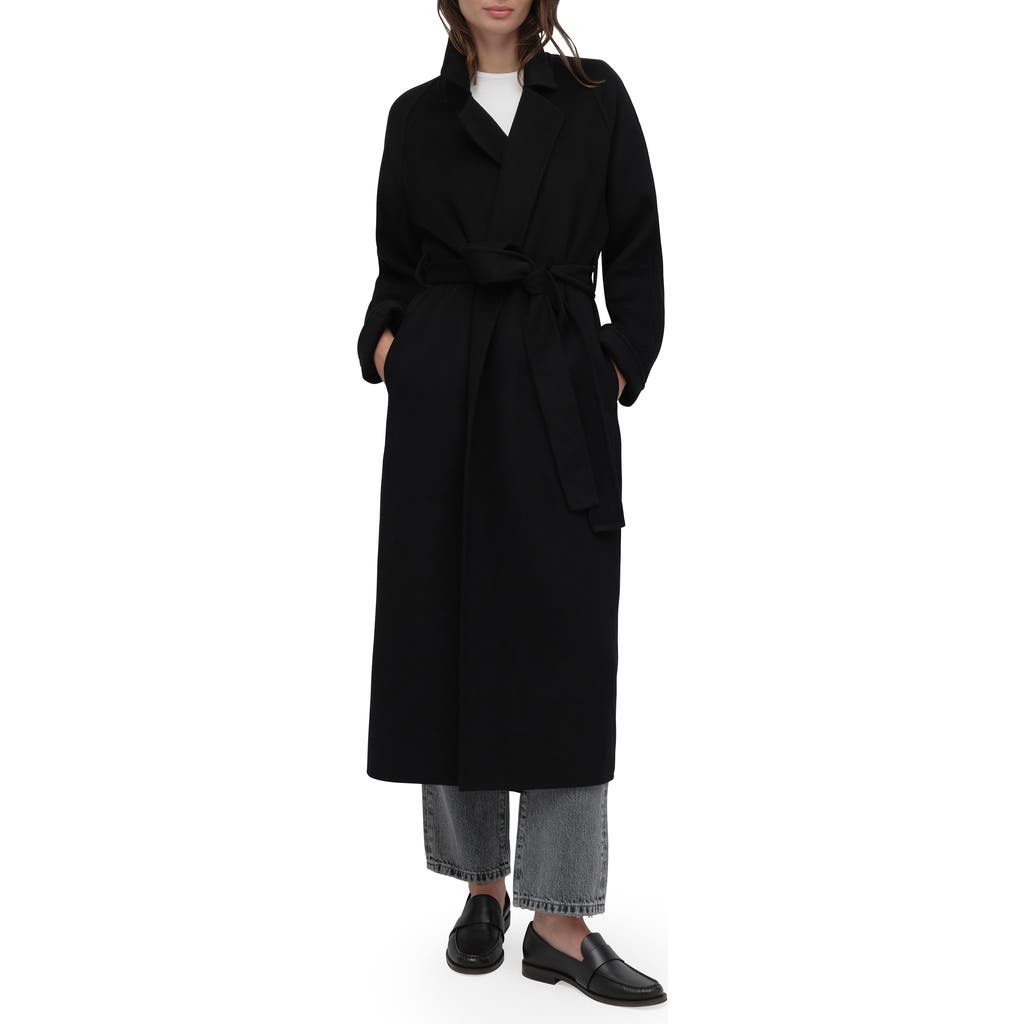 Favorite Daughter The Paola Wool Blend Coat in Black at Nordstrom, Size Small