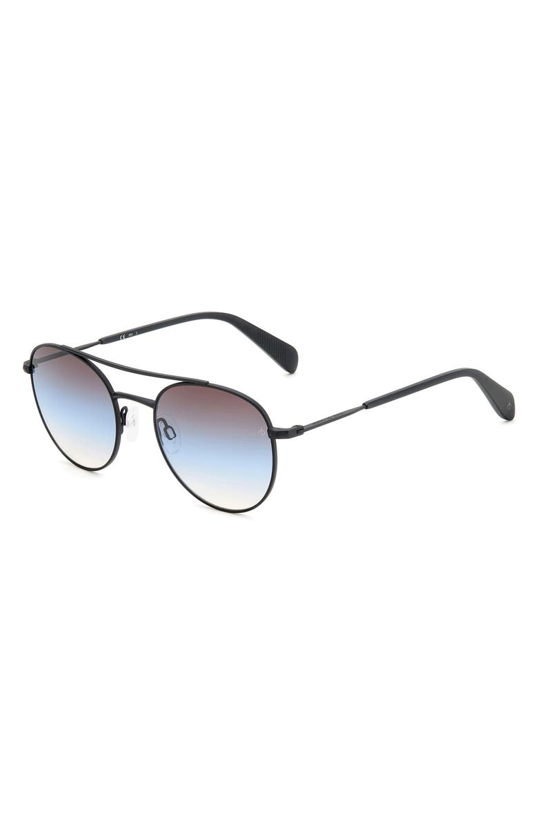rag & bone 51mm Round Sunglasses, Alternate, color, 