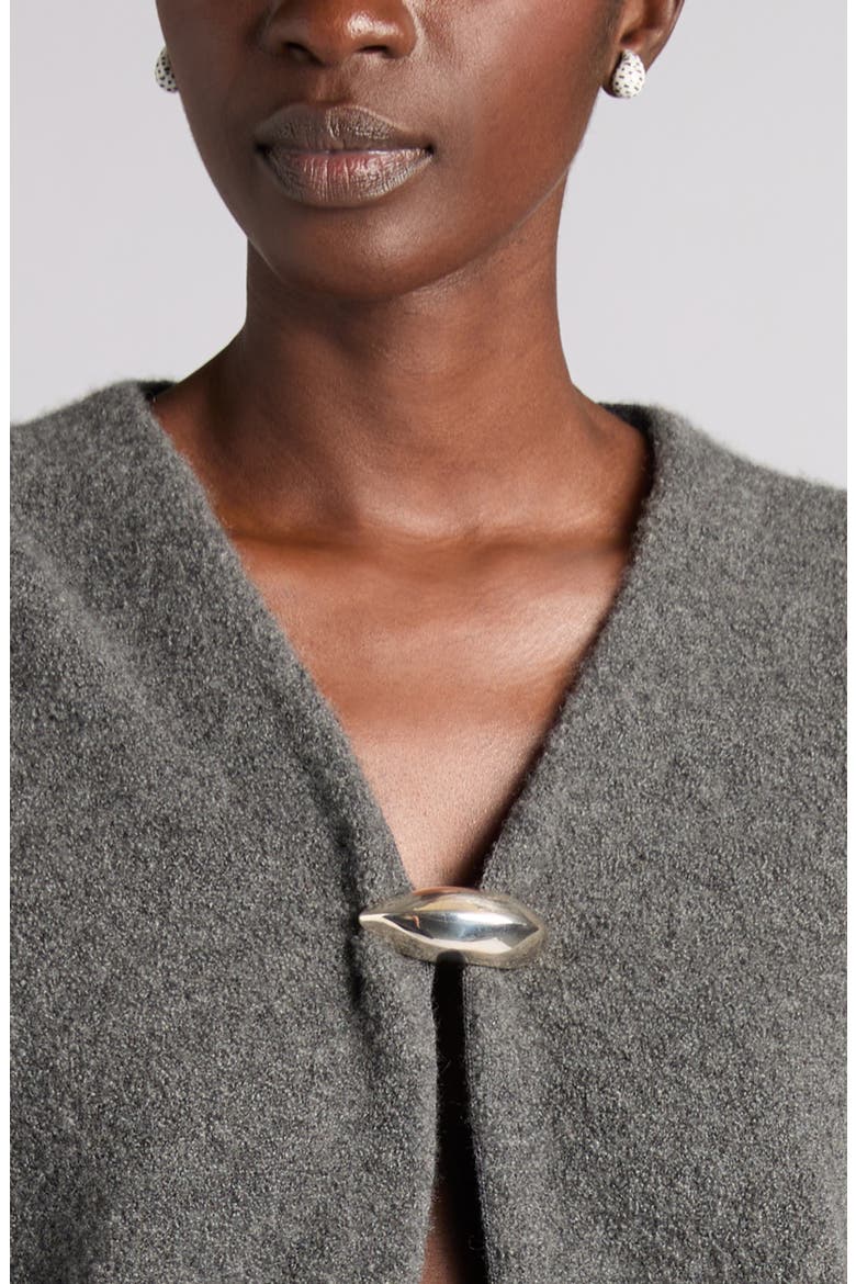 Cashmere & Silk Bouclé Cardigan, Alternate, color, 1579 HARBOR MELANGE