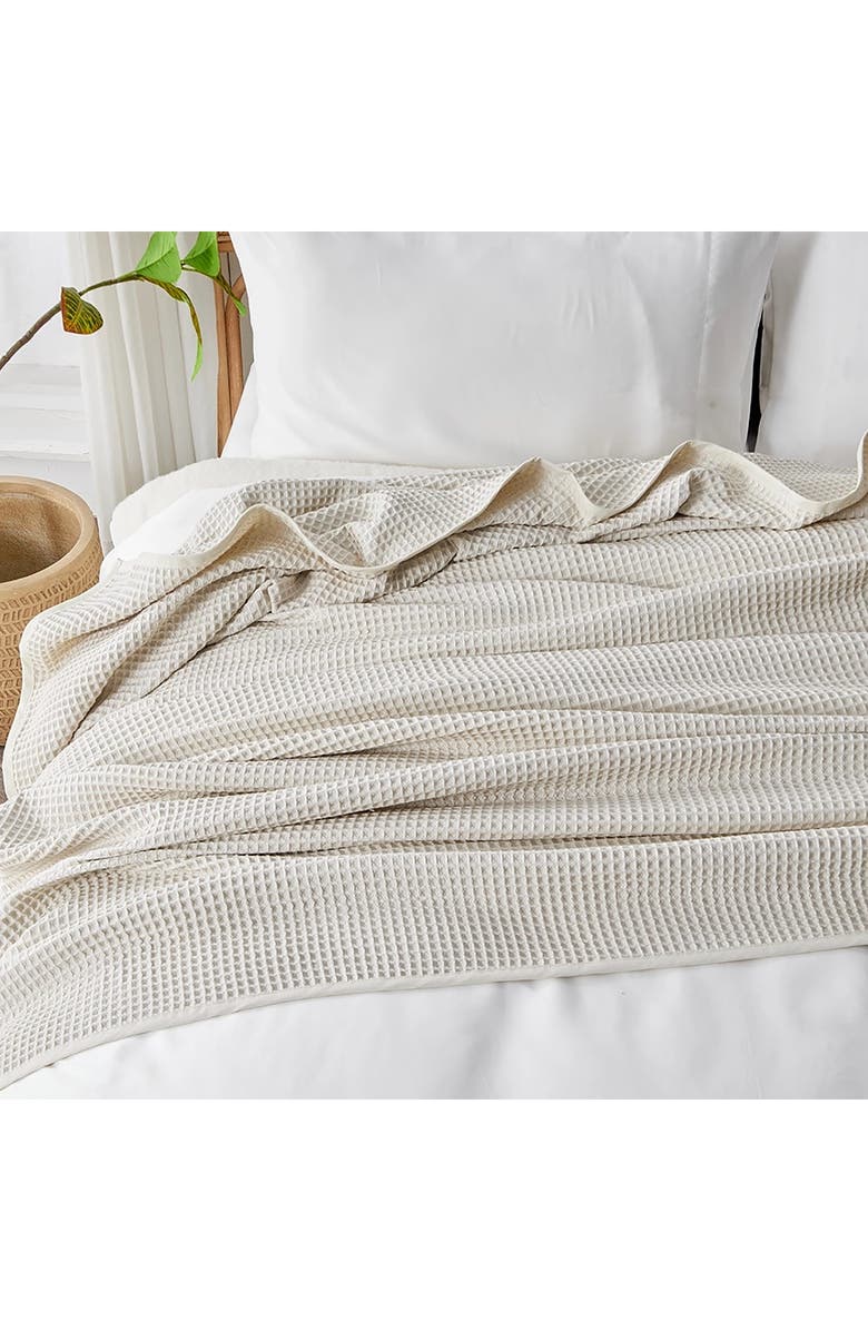 Sijo Waffle Knit Bed Blanket, Alternate, color, 