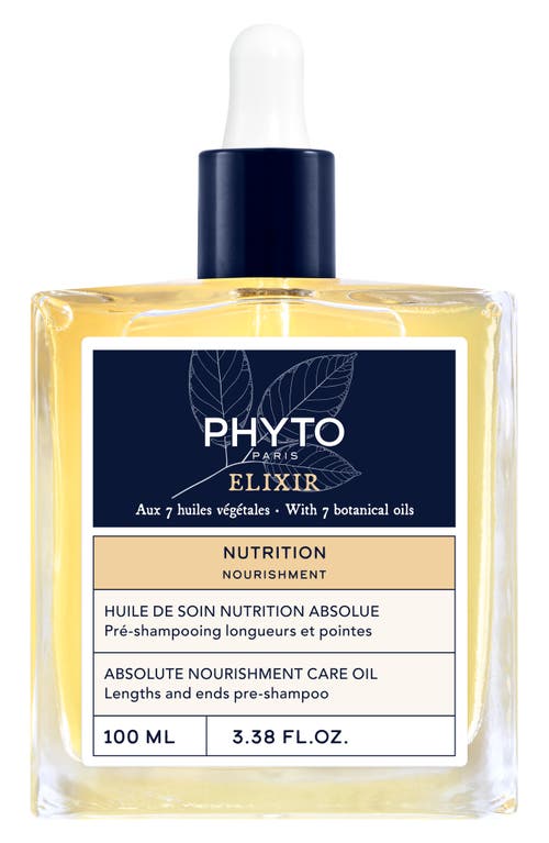 Phyto Nourishment Absolute Nourishment Care Oil Pre-shampoo Elixir In No Color