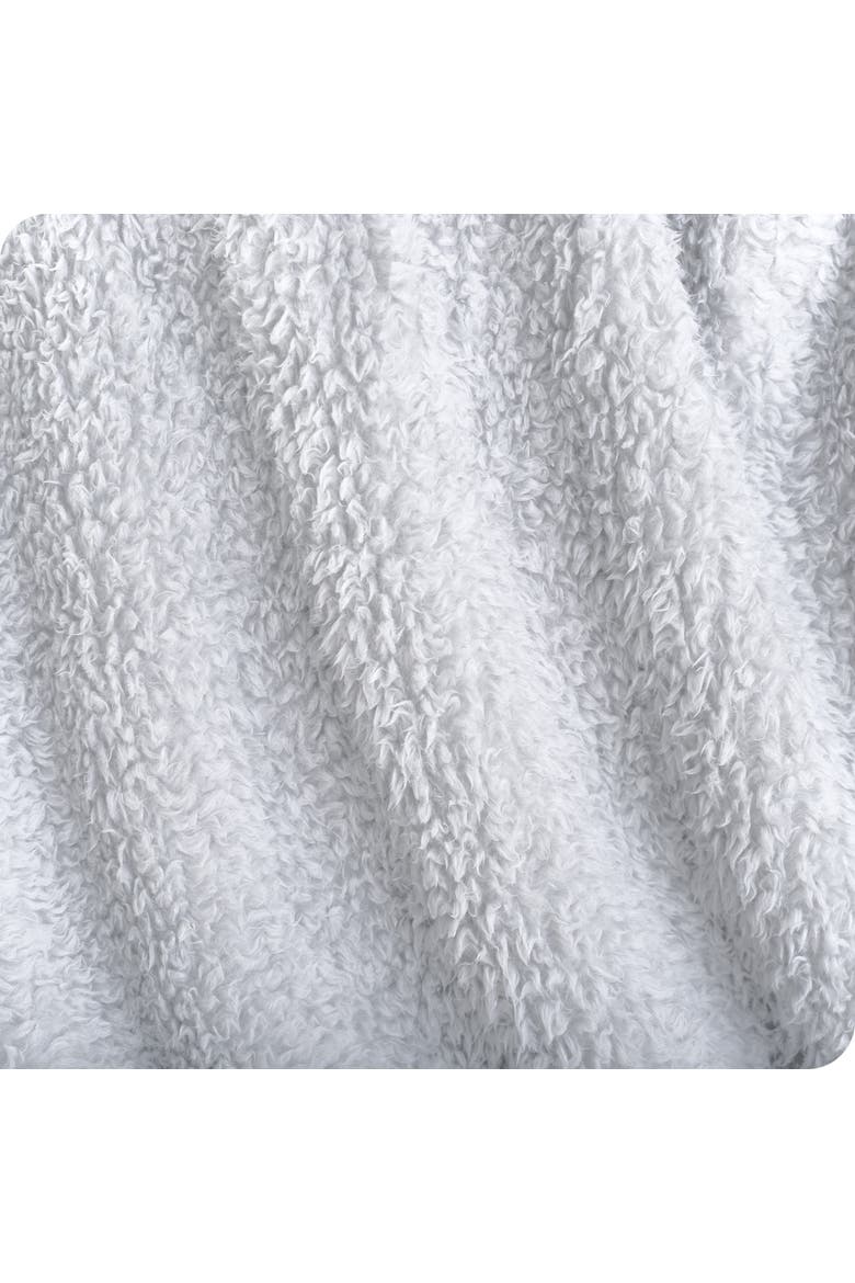 Solid Faux Shearling Blanket, Alternate, color, White