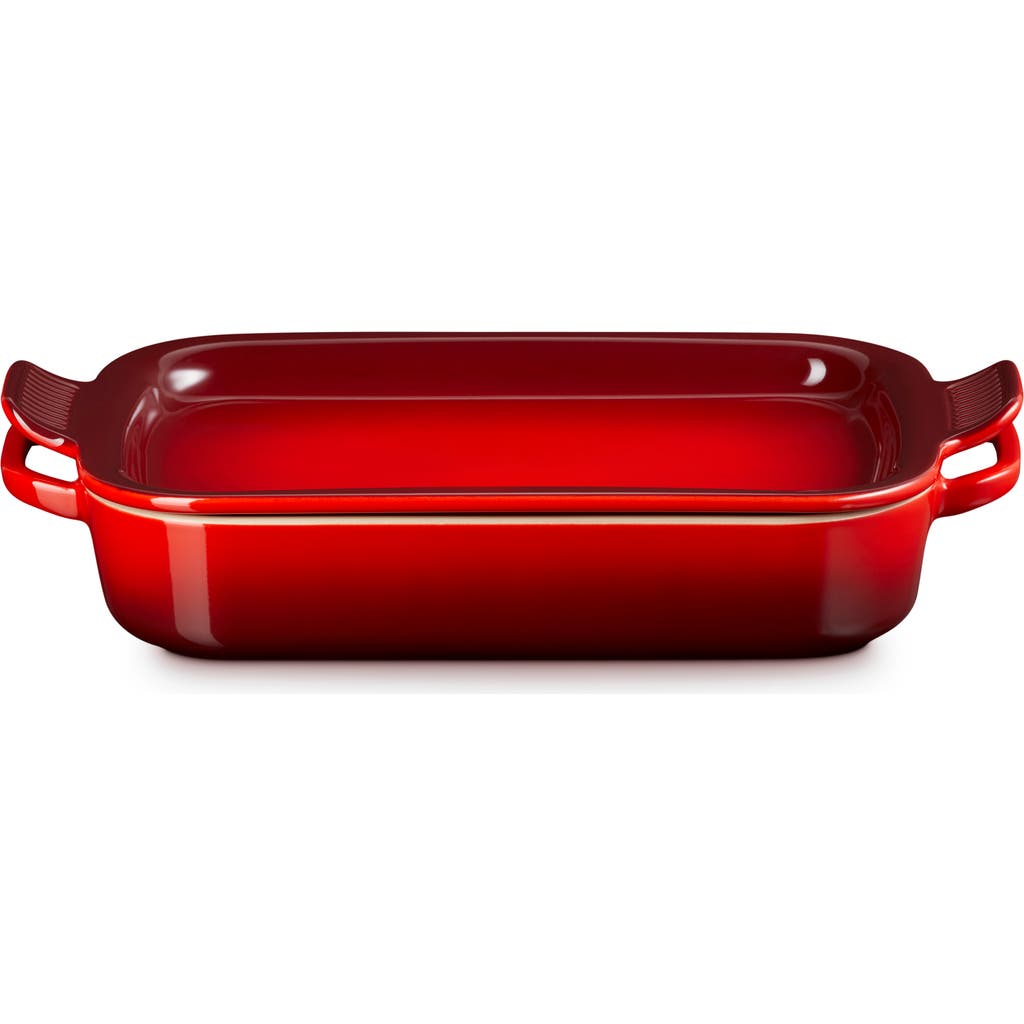 Le Creuset 3 1/2 Quart Stoneware Casserole & Platter Lid In Cerise
