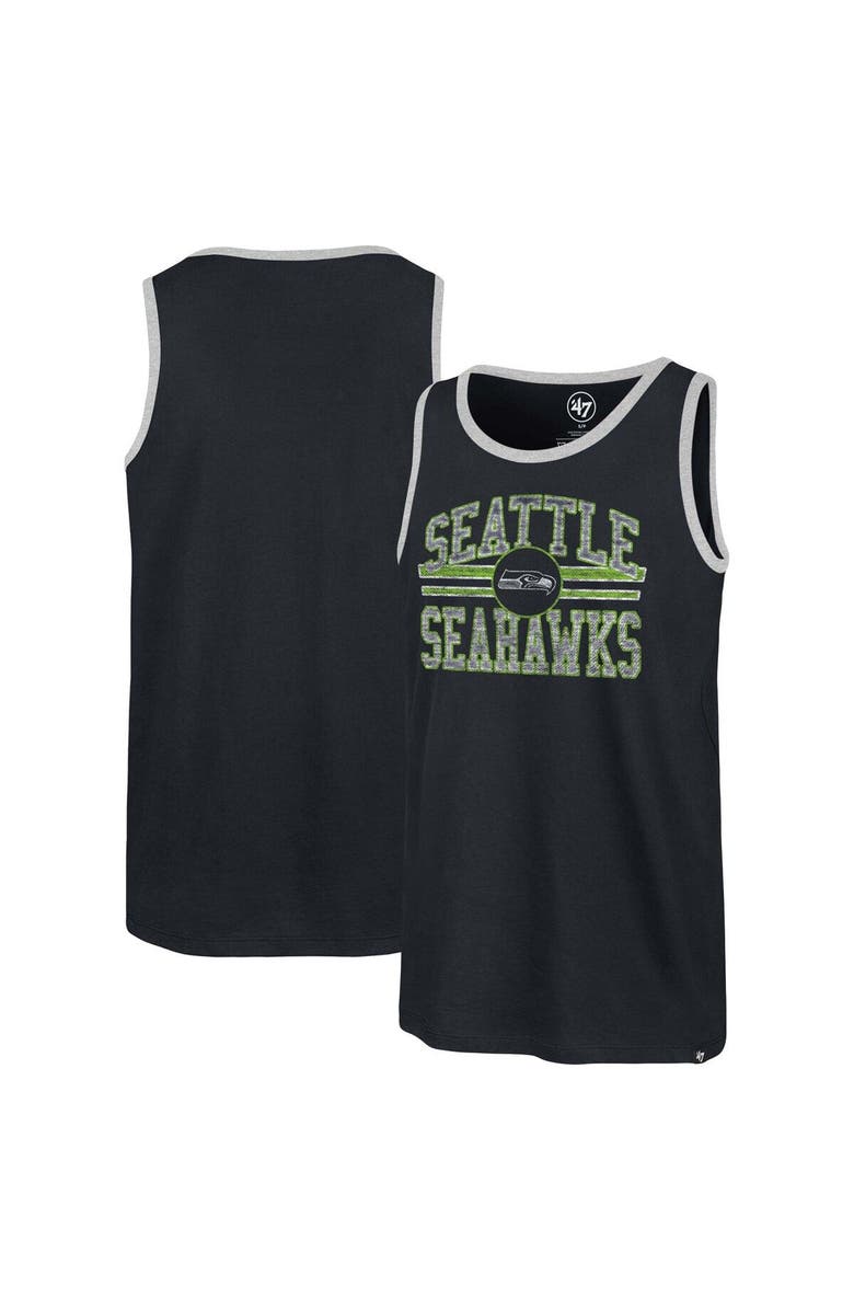 '47 Men's '47 College Navy Seattle Seahawks Winger Franklin Tank Top, Main, color, Navy