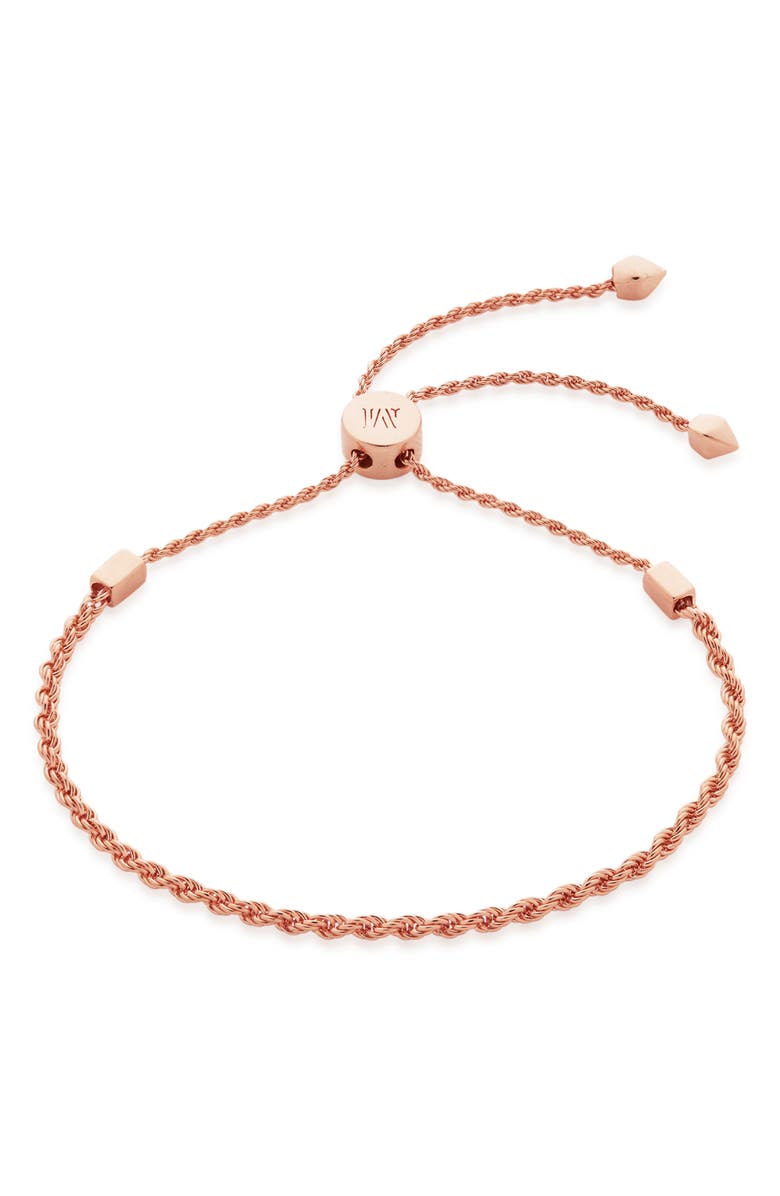 Monica Vinader Corda Fine Chain Friendship Bracelet, Main, color,