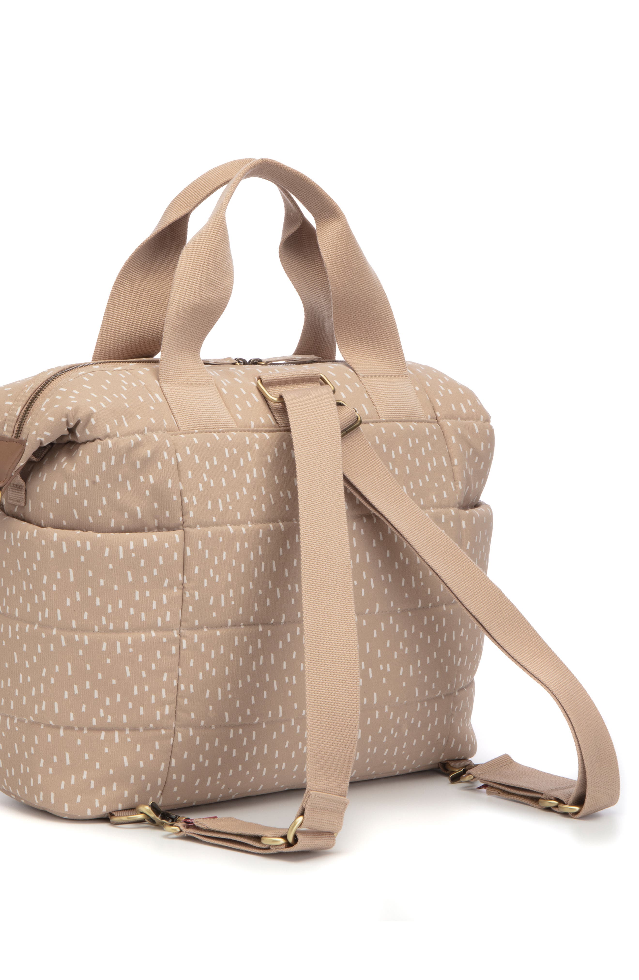 Storksak Organic Cotton Convertible Diaper Bag, Alternate, color, 