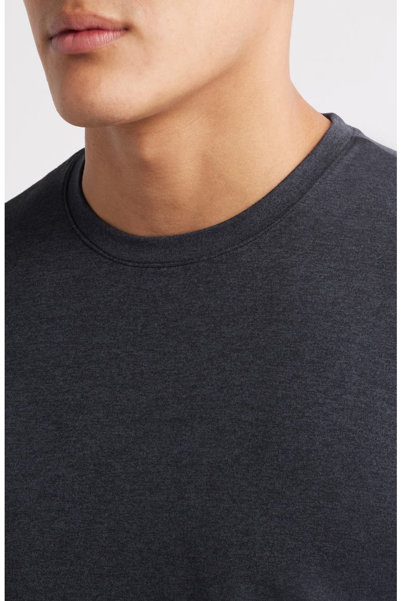 Dynamic Crewneck T-Shirt, Alternate, color, GREY DARK CHARCOAL HEATHER