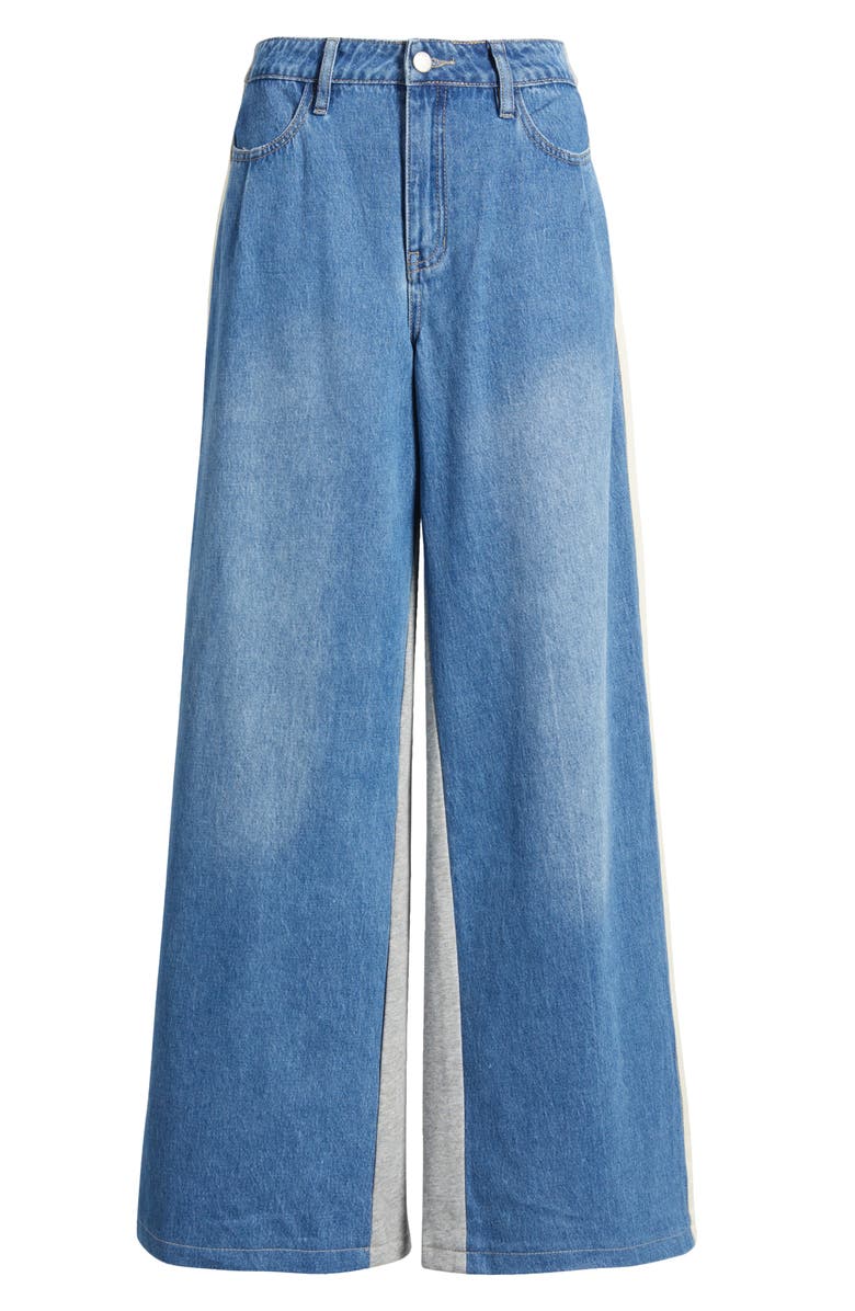 PTCL Stripe Wide Leg Jeans, Alternate, color, 