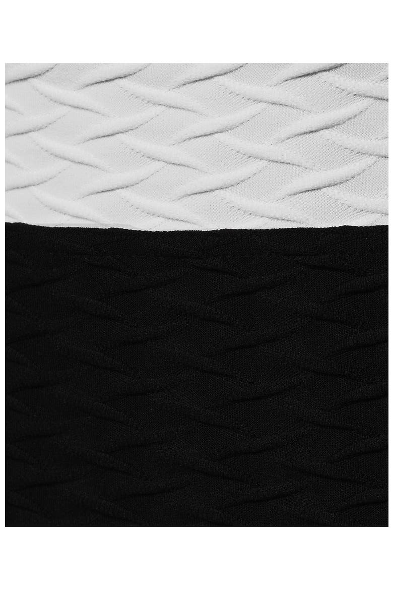 High Waisted Bikini Bottoms, Alternate, color, Black/White