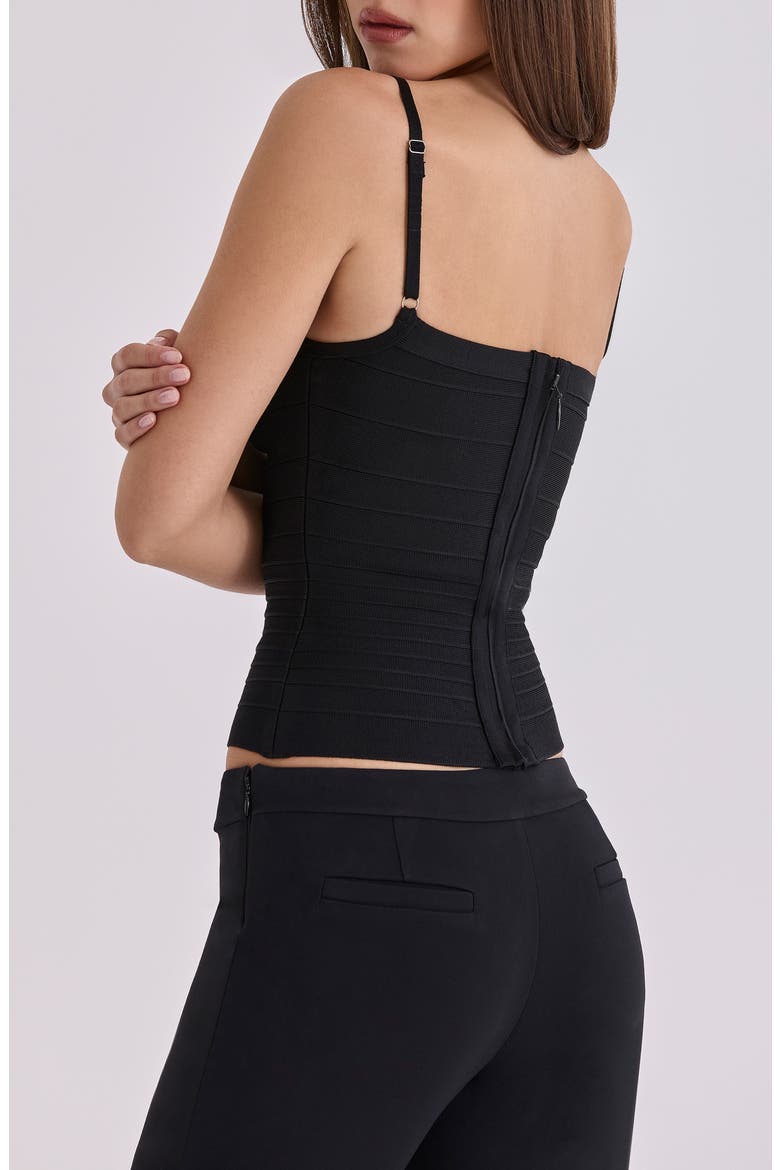 The Body Bandage Top, Alternate, color, BLACK