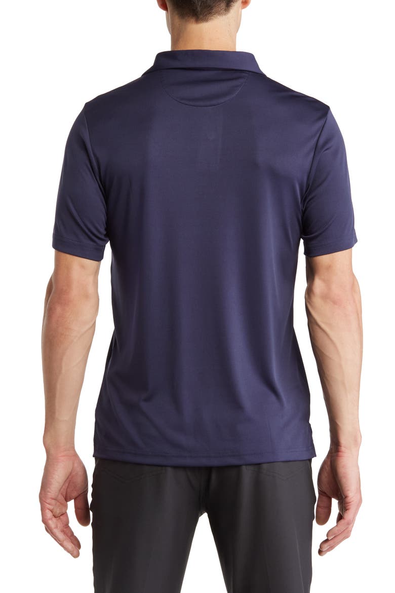Short Sleeve Amplified Space Dye Polo Shirt, Alternate, color, PEACOAT