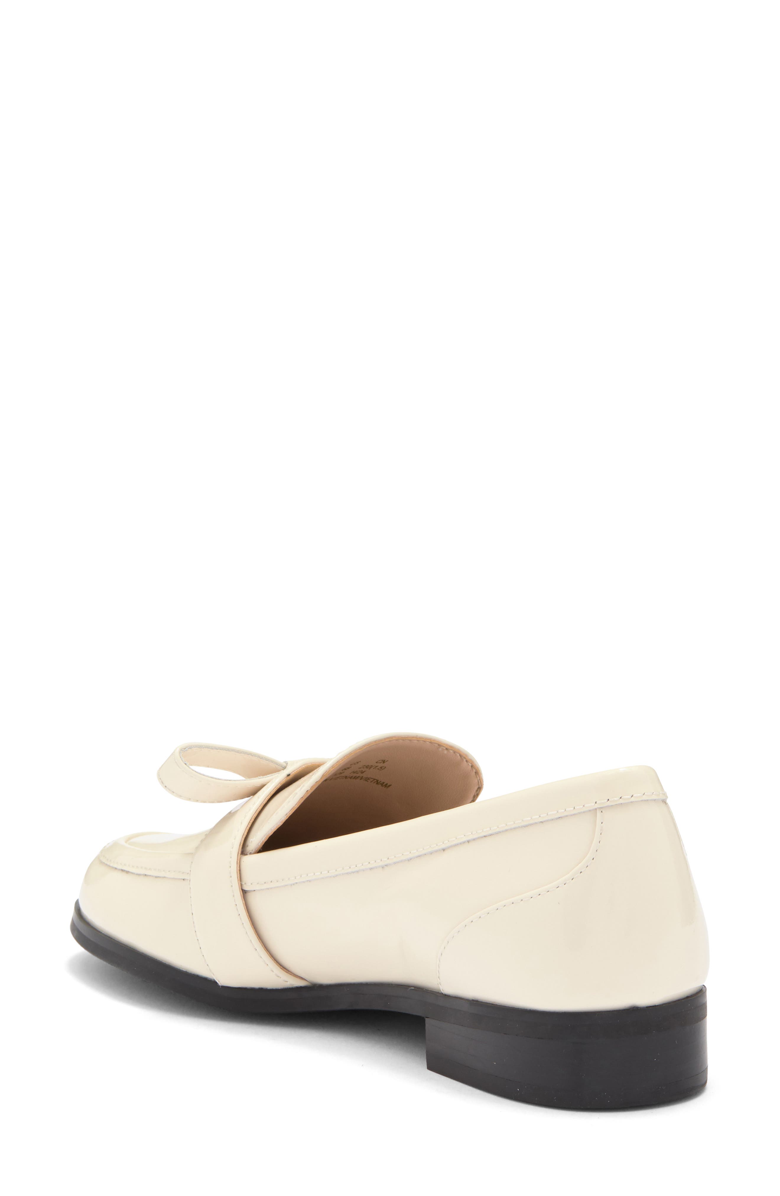 Emma Bow Loafer, Alternate, color, CHALK