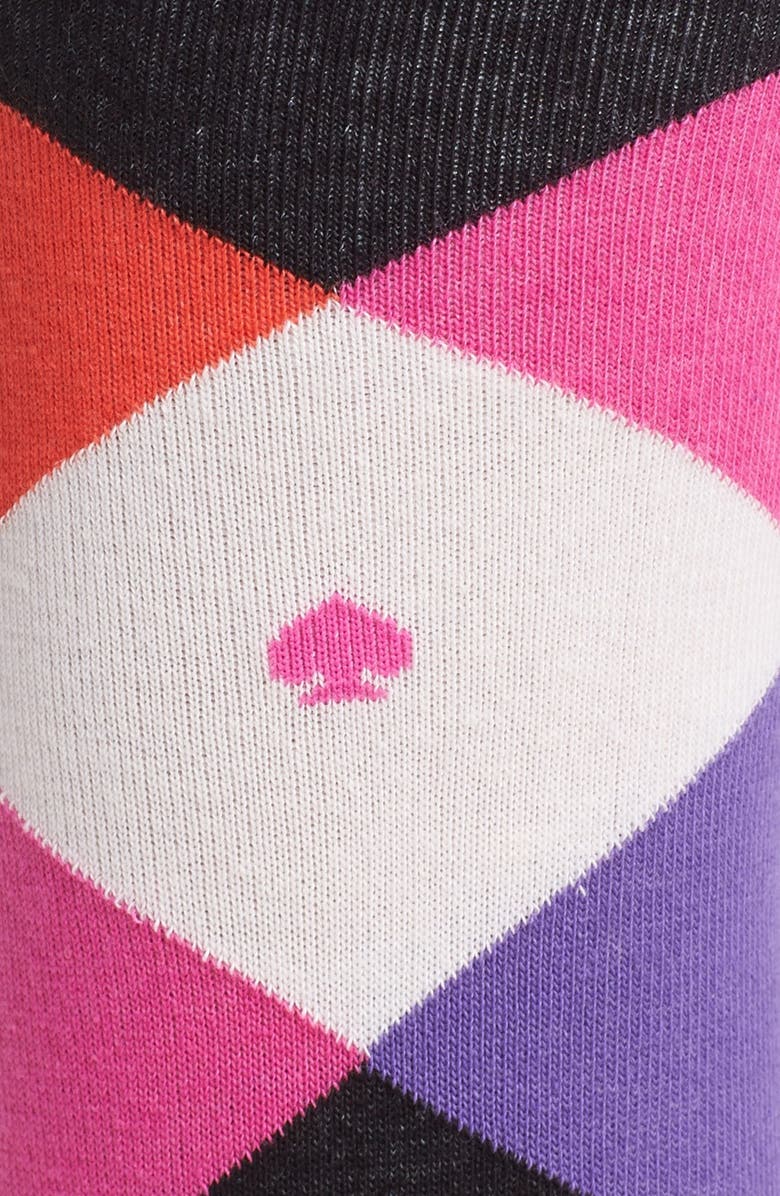Kate Spade New York 'harlequin' crew socks, Alternate, color,