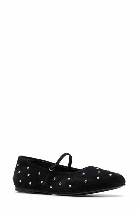 Livia Stud Mary Jane Flat