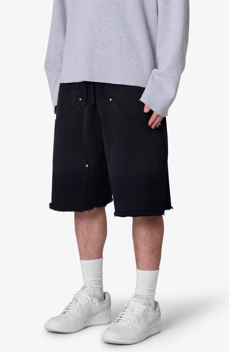 mnml West Double Knee Sweat Shorts, Alternate, color, 