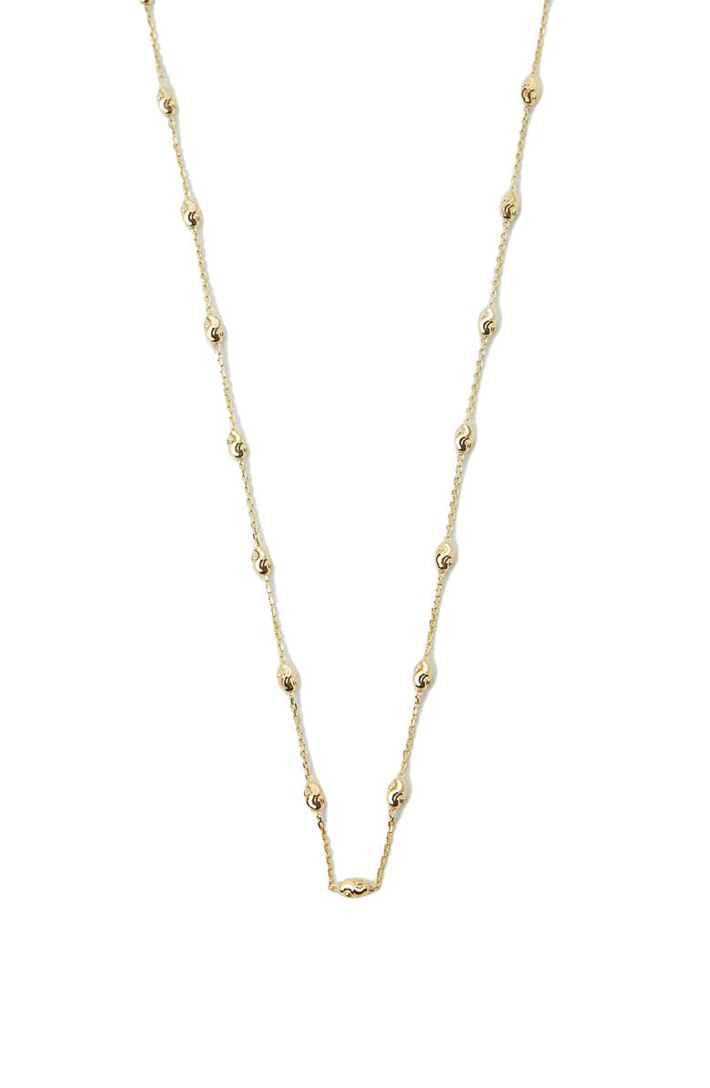 Argento Vivo Sterling Silver Beaded Necklace, Main, color, 